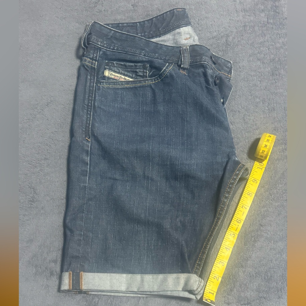 Diesel Men's Dark Blue Jean Shorts